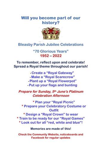  - Ideas for Platinum Jubilee Celebration