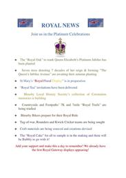Royal News - Bleasby Platinum Jubilee